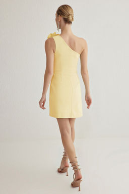 TRENDYOLMILLA Mint A-Kesim Gul Detayl? Dokuma S?k K?sa Elbise TPRSS25EL00126  фото 19