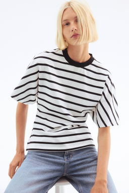 Camiseta entallada en algod?n - H&m фото 3