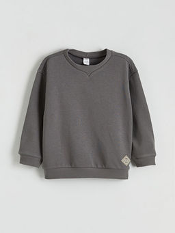 Bisiklet Yaka Erkek ?ocuk Kal?n Sweatshirt