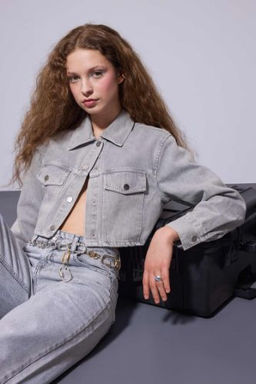 Coool Oversize Genis Kal?p Gabardin Uzun Kollu Gomlek