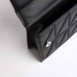 Сумка на клапане, цвет черный 22*15*6 см - Nazamok фото 6