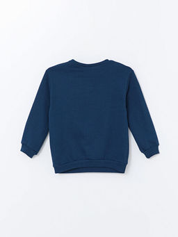 Bisiklet Yaka Bask?l? Erkek Bebek Sweatshirt - Waikiki фото 3