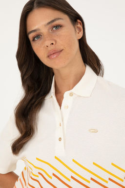 Женская футболка цвета экрю Неожиданная скидка в корзине - U.s. polo assn фото 2