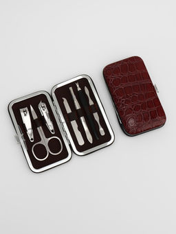 Набор маникюрный «Рептилия», 7 предметов, в футляре, МИКС