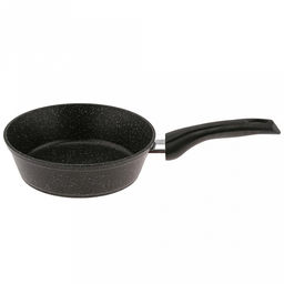 Сковорода с тефлоновым покрытием д20см "СмоРодина", h4,9см, s0,36-0,4см, ручка из термостойкого пластика (Россия) Подходит для всех видов плит, включая индукционную.