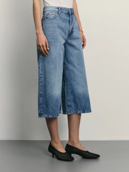 Джинсовые шорты бермуды удлиненные / Zarina  фото 9