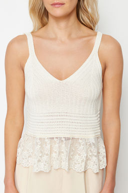 Tas Brode Garni Detayl? Bluz TWOSS24BZ00199