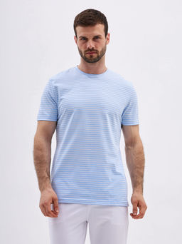 Футболка мужская короткий рукав GREG G145-PD4T-LT0110 (голубой)