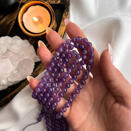 Бусины для украшений из кварцевого Аметиста