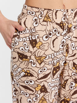 Пижама женская бежевая с принтом monsters cookies бежевый +персонажи на бежевом 592511 - Mark formelle фото 7