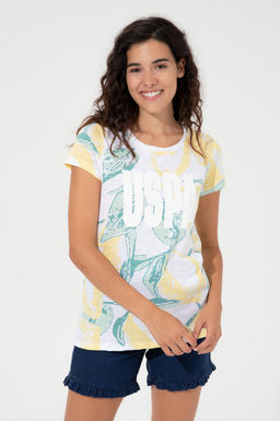 Kad_n A__k Sar_ Bisiklet Yaka Ti__rt