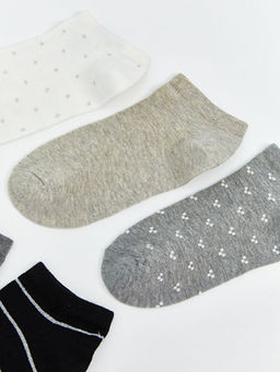 Desenli Kad?n Patik ?orap 5li