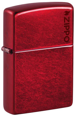 Зажигалка ZIPPO Логотип с покрытием Красное карамелизированное яблоко | Candy Apple Red 21063ZL