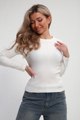 Лонгслив женский облегающий со швом ЛГ-03