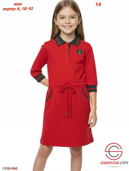 Детское платье на завязках