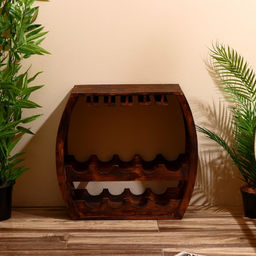 Подставка для бутылок БарБали 55х24х55 см, дерево албезия, коричневый - Simaland фото 2