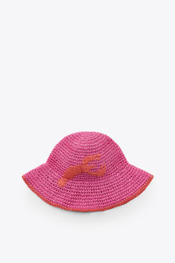 LOBSTER WOVEN BUCKET HAT - Zara фото 4