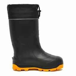 Сапоги Nordman Quaddro с защищенной подошвой ТЭП и флисовым вкладышем до -70С черные с желтым  фото 25