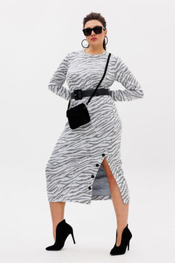 Платье ANELLI 1755 серая магия  фото 5