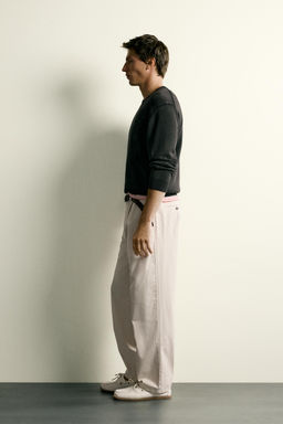PANTAL?N CHINO STRAIGHT FIT PLIEGUES / Crudo - Zara фото 4