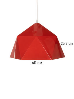 Светильник Edward, 1×40 Вт, Е27, 38×38×25 см, красный