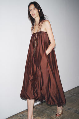 ZW COLLECTION MULTI-POSITION BALLOON DRESS - Zara фото 15