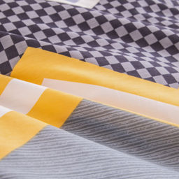 Комплект постельного белья Люкс Сатин 100% хлопок на резинке AR360 140*200*25 Евро 4 Наволочки