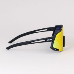 Очки спортивные солнцезащитные ESLNF. ударопрочные. Линза: HD POLARIZED-Зеркальная. Silicone переносица и боковые душки. Черный-Оранжевый /уп 50/ - ГалеонТрейд фото 6