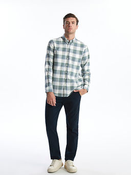 Regular Fit Uzun Kollu Ekose Erkek G?mlek