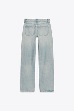 JEANS TRF WIDE LEG TIRO BAJO / Azul lavado - Zara фото 7