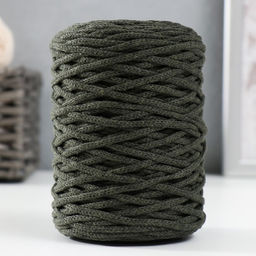 Шнур для вязания без сердечника 70% хлопок, 30% полиэстер ширина 3мм 100м/16010гр (131)