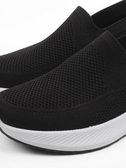 05-TEX-D04-02 BLACK Полуботинки спортивные летние мужские (текстиль)