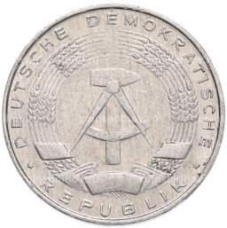 Монета 1 пфенниг 1975 года Восточная Германия (ГДР)