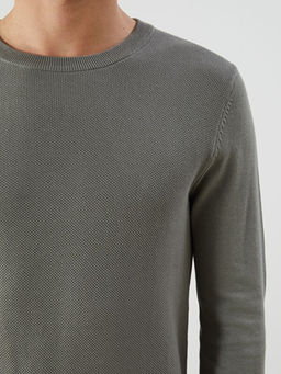 Bisiklet Yaka Erkek Triko Kazak