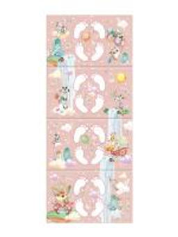 VAL KTR-P614-F Коврик дет гимнастич Топоножка, 60*144 см, 4 блока, цвет роз., ПУТЕШАСТИКИ, шт