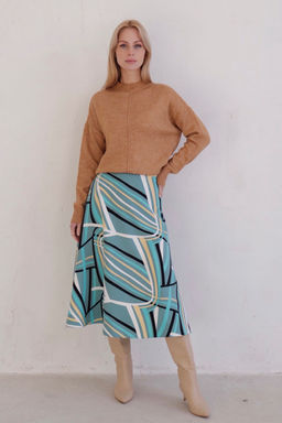 Юбка А-силуэта с принтом - Martichelli фото 19