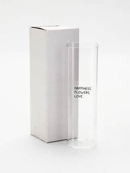 Ваза стеклянная для цветов, 6×20 см, 530 мл