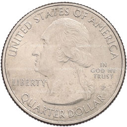 Монета 1/4 доллара (25 центов) 2016 года P США Национальные парки  №32 Национальный парк Камберленд-Гэп