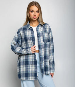 Рубашка #КТ225 (5), синий