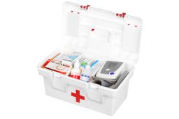 Ящик для медикаментов-аптечка 16 л 40,5*23,5*21 см Массимос крыш.с 2-мя защел.и 2-мя органай+вклад - Elan gallery фото 7