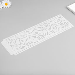 Трафарет бордюрный пластик «Вьюнок», 40×12 см