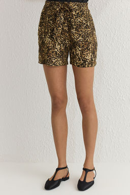 TRENDYOLMILLA Siyah Rahat Kesim Kusakl? Puantiyeli Sort & Bermuda TWOSS25SR00008  фото 3