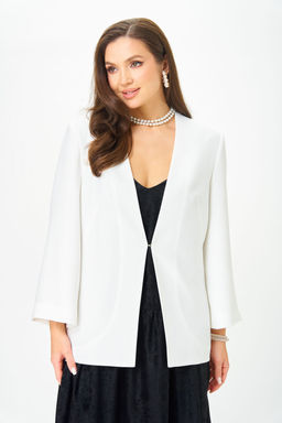 Костюм Lenata 20457 белый с черным