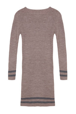 Vizon Mini Triko Etek Ucu Cizgili Elbise TWOAW20EL1274