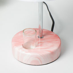 Настольная лампа Аэлита 1?40 Вт E14 розовый 18?18?31 см RISALUX  фото 5