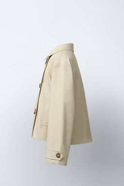 TRENCH CORTO / Beige - Zara фото 4