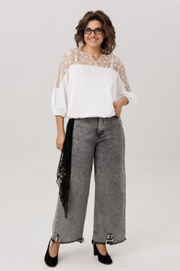 Блуза ANELLI 1790 фарфоровое кружево