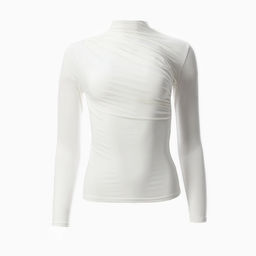 Лонгслив женский с драпировкой MIST Classic Collection, размер 42, молочный