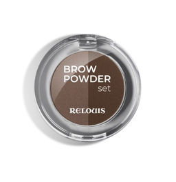 RELOUIS Тени для бровей "Brow Powder Set" тон:02 brown