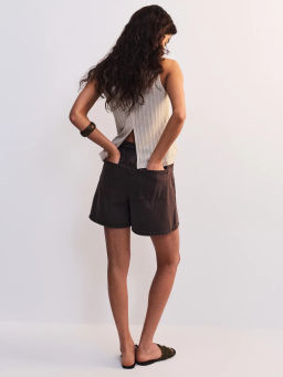 Джинсовые шорты А-силуэта с эластичным поясом ZR2605092305-27 / Zarina